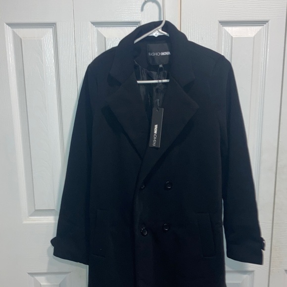 Nwt Fashion nova All Business Baby Coat size XS - Picture 2 of 4